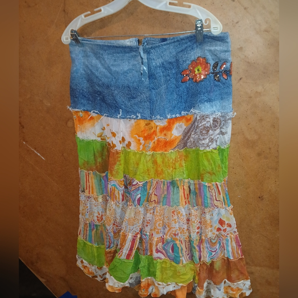 Colorful Patchwork Skirt